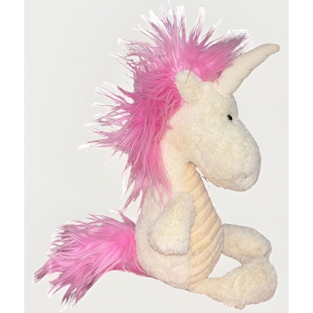 Jellycat Ursula White Baby Unicorn Plush Pink Mane Soft Stuffed Animal Toy Gift